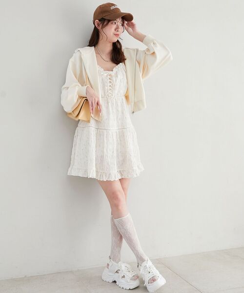 MAJESTIC LEGON(マジェスティックレゴン)の「2WAYデコリボンスポサン(サンダル・レディース・ブラック/アイボリー・SMALL/MEDIUM/LARGE)」の12枚目の写真