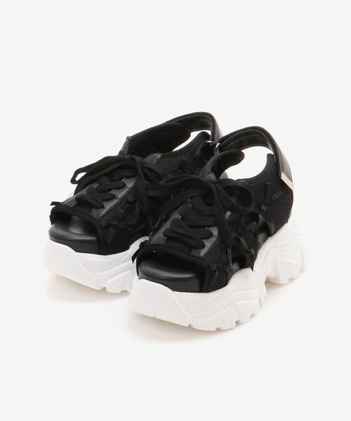 MAJESTIC LEGON(マジェスティックレゴン)の「2WAYデコリボンスポサン(サンダル・レディース・ブラック/アイボリー・SMALL/MEDIUM/LARGE)」の7枚目の写真