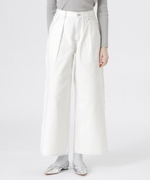 LOVELESS | サイドフリンジワイドデニム(デニムパンツ)