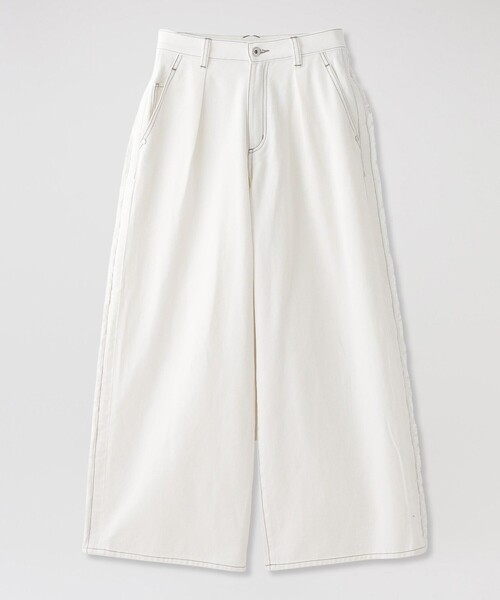 LOVELESS(ラブレス)の「サイドフリンジワイドデニム(デニムパンツ・レディース・ブルー系その他3/オフホワイト・34/36/38)」の12枚目の写真