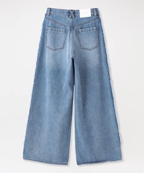 LOVELESS(ラブレス)の「サイドフリンジワイドデニム(デニムパンツ・レディース・ブルー系その他3/オフホワイト・34/36/38)」の14枚目の写真