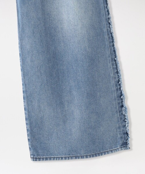 LOVELESS(ラブレス)の「サイドフリンジワイドデニム(デニムパンツ・レディース・ブルー系その他3/オフホワイト・34/36/38)」の18枚目の写真