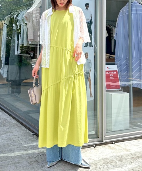 LOVELESS(ラブレス)の「サイドフリンジワイドデニム(デニムパンツ・レディース・ブルー系その他3/オフホワイト・34/36/38)」の6枚目の写真