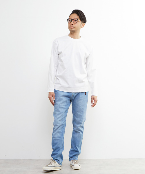 MEN'S MELROSE(メンズメルローズ)の「【Gramicci/グラミチ】ストレッチデニム NN-パンツ タイトクロップド | GMP5-SJP06(デニムパンツ・メンズ・サックスブルー/インディゴブルー・4/5/3)」の19枚目の写真