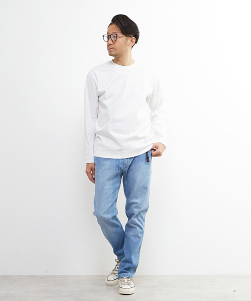 MEN'S MELROSE(メンズメルローズ)の「【Gramicci/グラミチ】ストレッチデニム NN-パンツ タイトクロップド | GMP5-SJP06(デニムパンツ・メンズ・サックスブルー/インディゴブルー・4/5/3)」の20枚目の写真