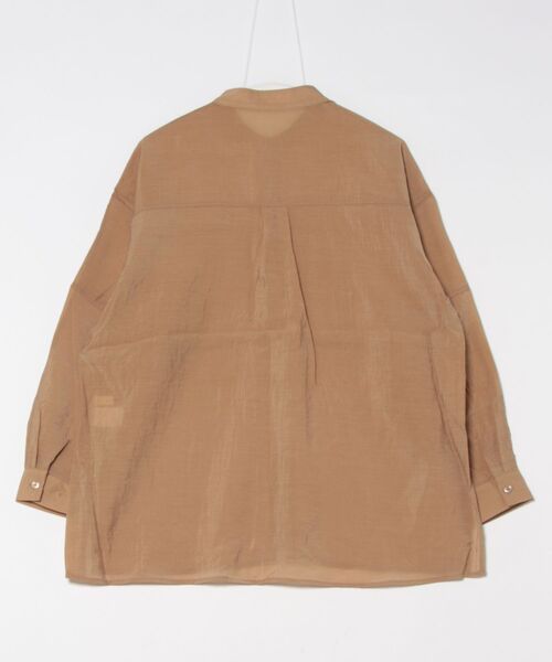 gossara（ゴサラ）の「胸切替バンドカラーシャツ（シャツ/ブラウス・レディース・ブラック/アイボリー/モカ・FREE）」の5枚目の写真