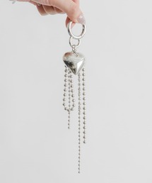 KBF | ハート付きボールチェーンチャーム(キーホルダー)