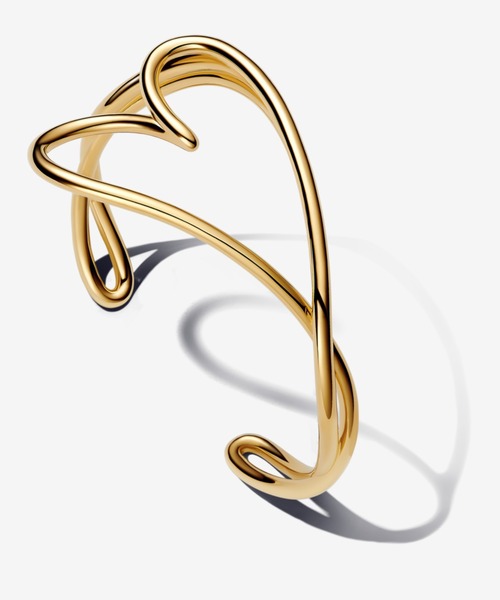 パンドラ　ブレスレット　ハート　バングル パンドラ ブレスレット アクセサリー バングル ロゴ ハート