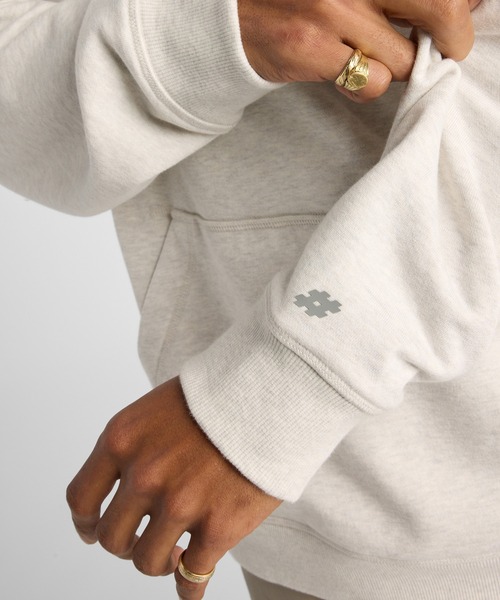 NEW BALANCE（ニューバランス）の「Numeric フレンチテリーフーディ（パーカー・メンズ・ベージュ/セージグリーン/グレイッシュベージュ・X-LARGE/LARGE/MEDIUM/SMALL）」の17枚目の写真