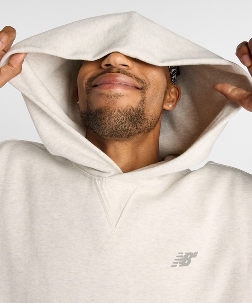 NEW BALANCE（ニューバランス）の「Numeric フレンチテリーフーディ（パーカー・メンズ・ベージュ/セージグリーン/グレイッシュベージュ・X-LARGE/LARGE/MEDIUM/SMALL）」の21枚目の写真