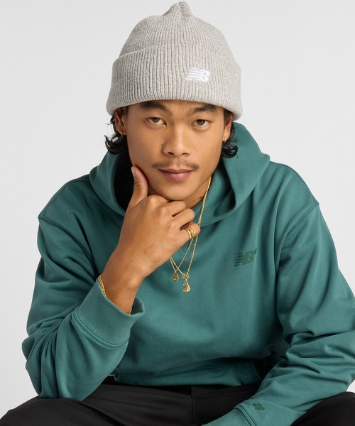 NEW BALANCE（ニューバランス）の「Numeric フレンチテリーフーディ（パーカー・メンズ・ベージュ/セージグリーン/グレイッシュベージュ・X-LARGE/LARGE/MEDIUM/SMALL）」の12枚目の写真