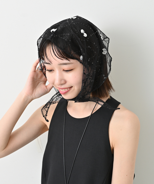 【SARA MALLIKA/サラマリカ】チュールスパンコールキャミソール　イエナ SARA MALLIKA/サラマリカ】チュールスパンコールキャミソール