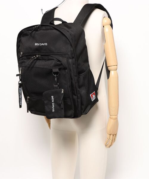 BEN DAVIS（ベンデイビス）の「《BEN DAVIS》BIG MESH DAYPACK 30L（バックパック/リュック・メンズ・ブラック×パープル/ブラック×レッド/ブラック×ホワイト・FREE）」の15枚目の写真