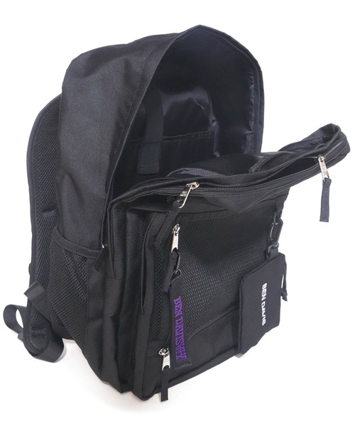 BEN DAVIS（ベンデイビス）の「《BEN DAVIS》BIG MESH DAYPACK 30L（バックパック/リュック・メンズ・ブラック×パープル/ブラック×レッド/ブラック×ホワイト・FREE）」の7枚目の写真