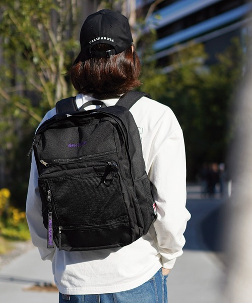 BEN DAVIS（ベンデイビス）の「《BEN DAVIS》BIG MESH DAYPACK 30L（バックパック/リュック・メンズ・ブラック×パープル/ブラック×レッド/ブラック×ホワイト・FREE）」の16枚目の写真