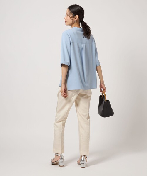 グリーンレーベル　ソモウライク ショートスリーブ ブラウス 新品　ナチュラル UNITED ARROWS green label relaxing｜ソモウライク ポケット