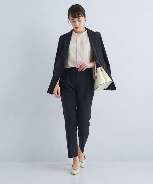 green label relaxing（グリーンレーベルリラクシング）の「ソモウライク ポケット ショートスリーブ ブラウス -マシンウォッシャブル-（シャツ/ブラウス・レディース・ライトブルー/ダークグレー/ナチュラル・FREE）」の15枚目の写真