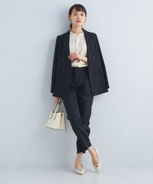 green label relaxing（グリーンレーベルリラクシング）の「ソモウライク ポケット ショートスリーブ ブラウス -マシンウォッシャブル-（シャツ/ブラウス・レディース・ライトブルー/ダークグレー/ナチュラル・FREE）」の16枚目の写真