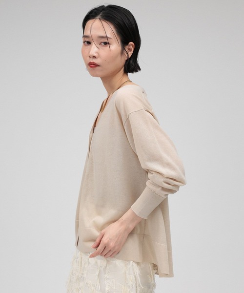 BABYLONE（バビロン）の「シアーフレアカーディガン（カーディガン/ボレロ・レディース・ブラック/ボルドー/ベージュ・フリー）」の16枚目の写真