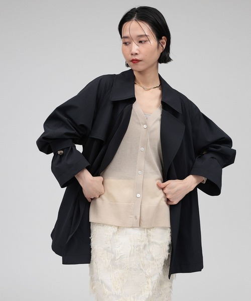 BABYLONE（バビロン）の「シアーフレアカーディガン（カーディガン/ボレロ・レディース・ブラック/ボルドー/ベージュ・フリー）」の21枚目の写真