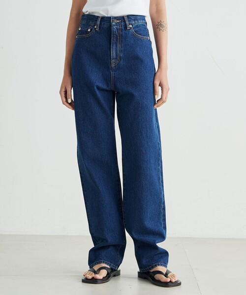 EDITION（エディション）の「エッセンシャルデニム ストレートパンツ（デニムパンツ・レディース・ブルー/ネイビー・34/36/38）」の4枚目の写真