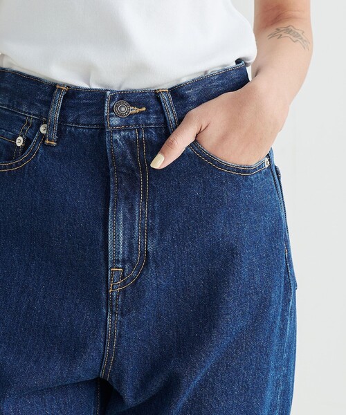 EDITION（エディション）の「エッセンシャルデニム ストレートパンツ（デニムパンツ・レディース・ブルー/ネイビー・34/36/38）」の10枚目の写真