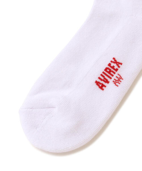 AVIREX(アヴィレックス)の「HEART SHORT LOGO SOCKS/ハートショートロゴソックス(ソックス/靴下・レディース・ホワイト/ブラック・F)」の5枚目の写真