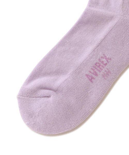 AVIREX(アヴィレックス)の「HEART SHORT LOGO SOCKS/ハートショートロゴソックス(ソックス/靴下・レディース・ホワイト/ブラック・F)」の8枚目の写真