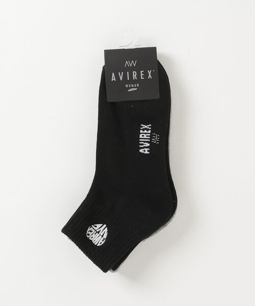 AVIREX(アヴィレックス)の「HEART SHORT LOGO SOCKS/ハートショートロゴソックス(ソックス/靴下・レディース・ホワイト/ブラック・F)」の9枚目の写真