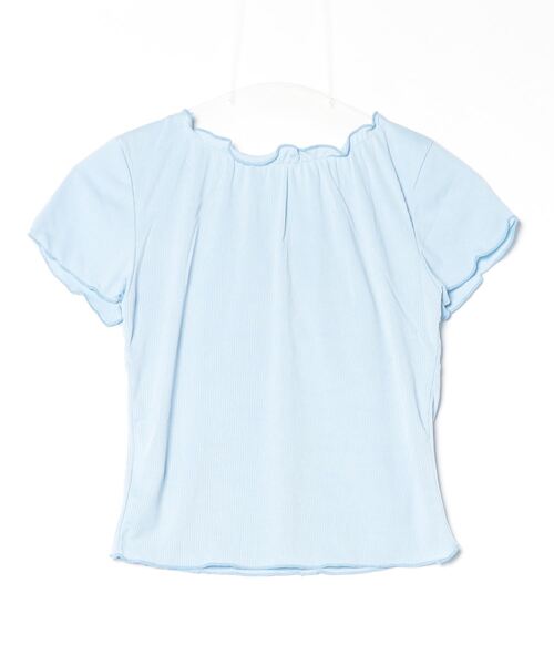 paravion(パラビオン)の「フロントリボン半袖カット(Tシャツ/カットソー・レディース・ブルー/ホワイト/ピンク・M)」の6枚目の写真