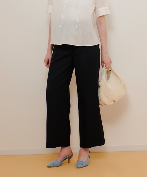allureville(アルアバイル)の「リネンライクタックワイドパンツ(その他パンツ・レディース・ネイビー/ベージュ・2/1)」の20枚目の写真