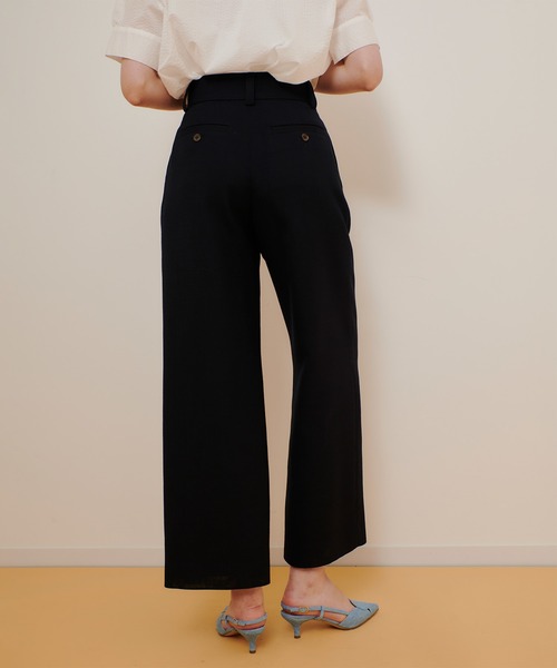 allureville(アルアバイル)の「リネンライクタックワイドパンツ(その他パンツ・レディース・ネイビー/ベージュ・2/1)」の21枚目の写真