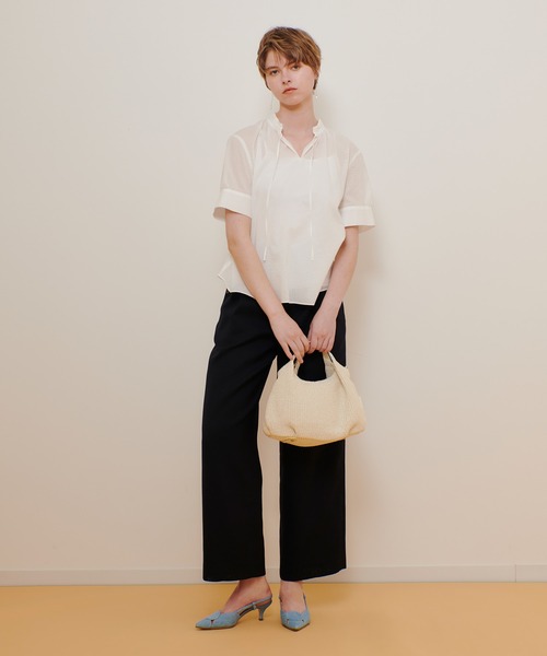 allureville(アルアバイル)の「リネンライクタックワイドパンツ(その他パンツ・レディース・ネイビー/ベージュ・2/1)」の22枚目の写真