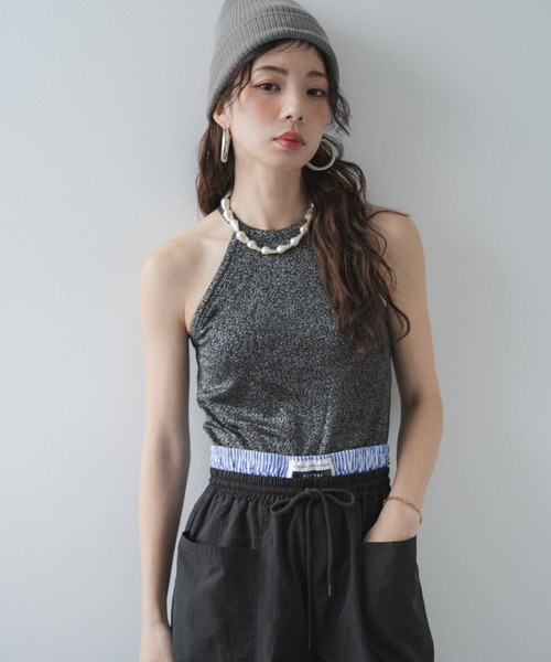 ホルターネックラメタンク（キャミソール）｜bohmal（ボマール）の