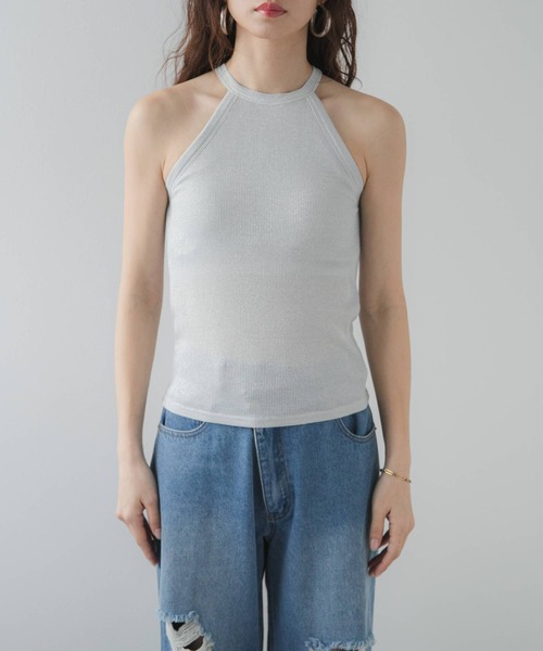 ホルターネックラメタンク（キャミソール）｜bohmal（ボマール）の