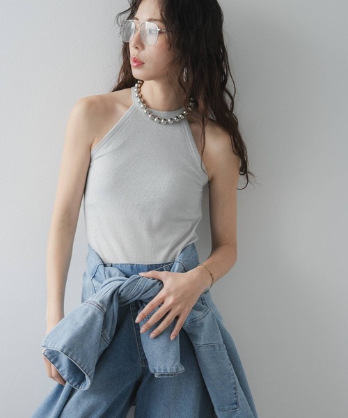 ホルターネックラメタンク（キャミソール）｜bohmal（ボマール）の