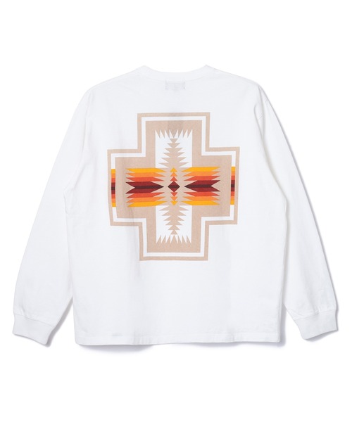 PENDLETON（ペンドルトン）の「PENDLETON/ペンドルトン L/SバックプリントTee【Unisex】（Tシャツ/カットソー・レディース・ミント/ピンク/ホワイト/ホワイト系その他/ブラック・MEDIUM/LARGE）」の2枚目の写真