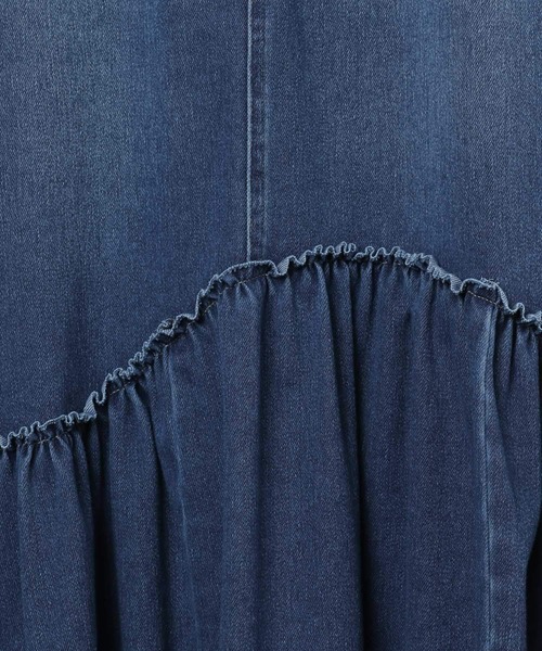PAGEBOY（ページボーイ）の「カットデニムティアードスカート（デニムスカート・レディース・ブルー/ブラック・FREE）」の18枚目の写真