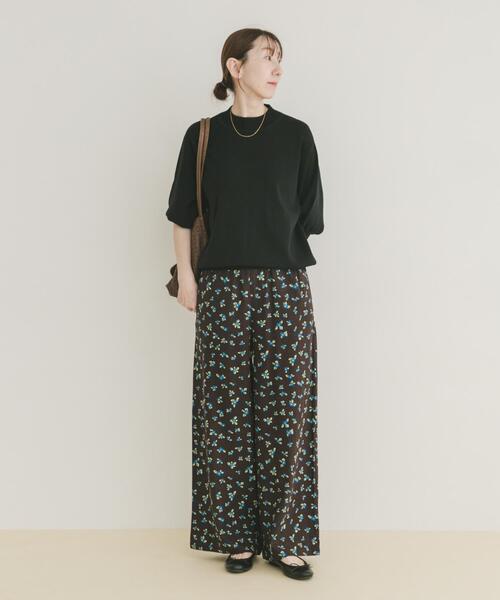 ITEMS URBANRESEARCH(アイテムズ アーバンリサーチ)の「『Sサイズあり』『洗濯可』リネンレーヨンワイドパンツ(その他パンツ・レディース・グリーン/ブラック/ブラック系その他/ライトベージュ/ブルー系その他/ホワイト系その他・MEDIUM/SMALL)」の10枚目の写真