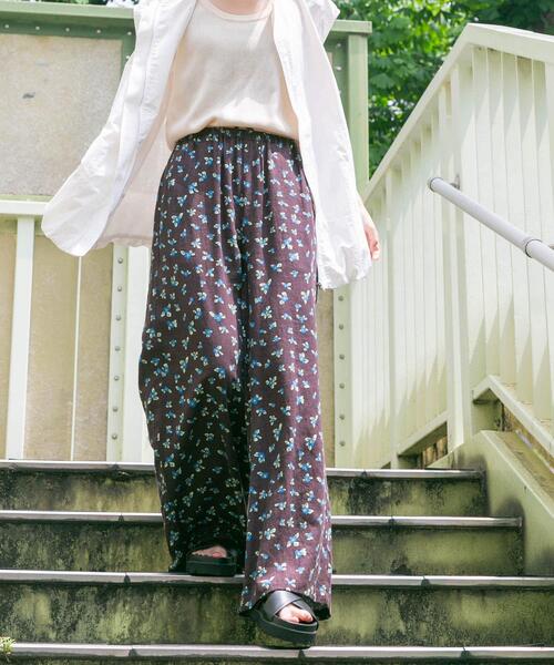 ITEMS URBANRESEARCH(アイテムズ アーバンリサーチ)の「『Sサイズあり』『洗濯可』リネンレーヨンワイドパンツ(その他パンツ・レディース・グリーン/ブラック/ブラック系その他/ライトベージュ/ブルー系その他/ホワイト系その他・MEDIUM/SMALL)」の12枚目の写真