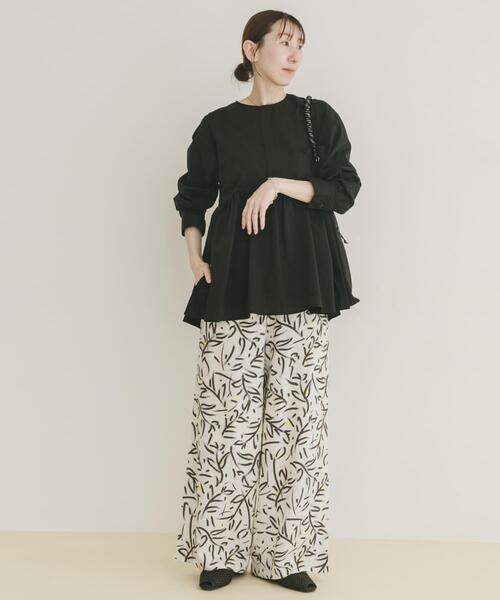 ITEMS URBANRESEARCH(アイテムズ アーバンリサーチ)の「『Sサイズあり』『洗濯可』リネンレーヨンワイドパンツ(その他パンツ・レディース・グリーン/ブラック/ブラック系その他/ライトベージュ/ブルー系その他/ホワイト系その他・MEDIUM/SMALL)」の21枚目の写真