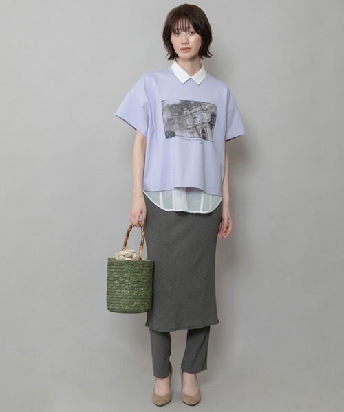 Munich(ミューニック)の「ストローバケットバッグ(かごバッグ・レディース・カーキ/ベージュ・FREE)」の6枚目の写真