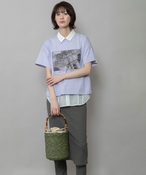 Munich(ミューニック)の「ストローバケットバッグ(かごバッグ・レディース・カーキ/ベージュ・FREE)」の7枚目の写真