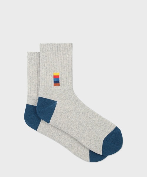 Paul Smith（ポールスミス）の「アーティストストライプブロック ソックス【150642 MD2】（ソックス/靴下・メンズ・ブラック/ネイビー/ホワイト/ライトグレー・25-27）」の3枚目の写真