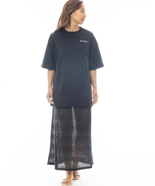 BILLABONG(ビラボン)の「BILLABONG レディース ENSEMBLE TEE ONEPIECE ワンピース 【2025年春夏モデル】/ビラボン(ワンピース・レディース・ホワイト/ブラック・MEDIUM)」の1枚目の写真