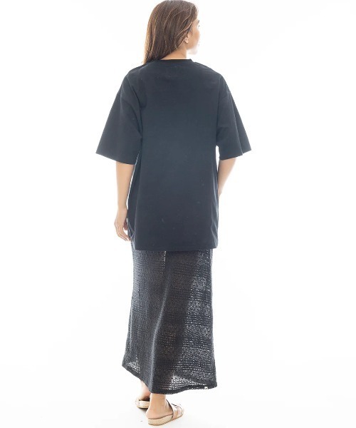 BILLABONG(ビラボン)の「BILLABONG レディース ENSEMBLE TEE ONEPIECE ワンピース 【2025年春夏モデル】/ビラボン(ワンピース・レディース・ホワイト/ブラック・MEDIUM)」の6枚目の写真