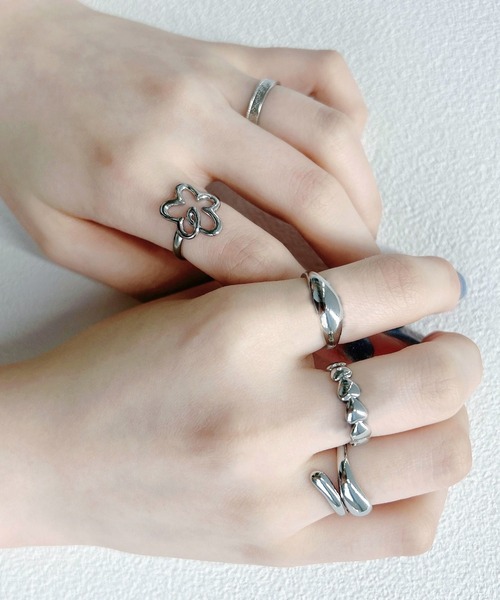 WEGO(ウィゴー)の「WEGO/【5点セット】ステンレスリング(リング・レディース・その他1/その他2/その他3・FREE)」の3枚目の写真