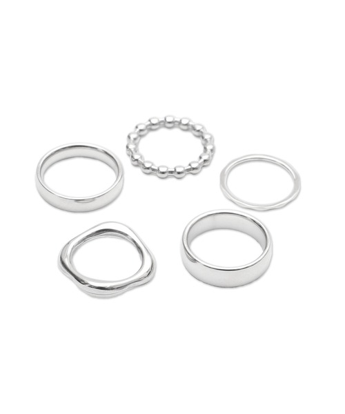 WEGO(ウィゴー)の「WEGO/【5点セット】ステンレスリング(リング・レディース・その他1/その他2/その他3・FREE)」の8枚目の写真