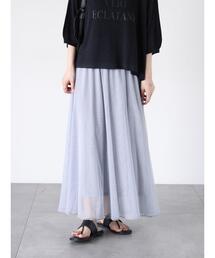 チュールギャザースカート