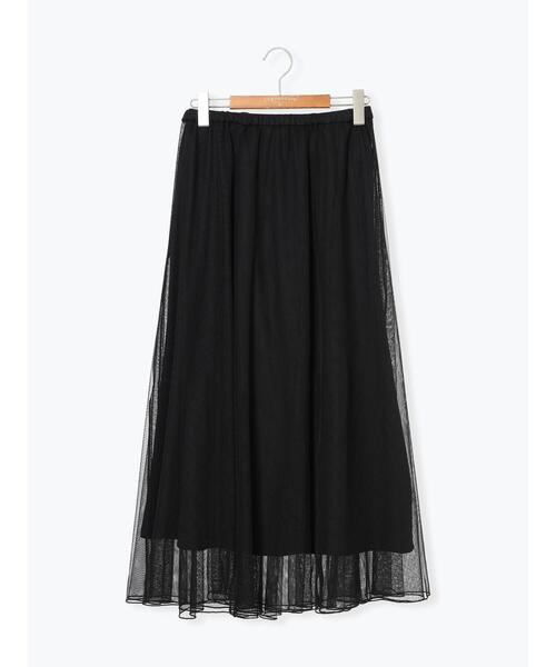 Lugnoncure（ルノンキュール）の「チュールギャザースカート（スカート・レディース・ブラック/グレー/チャコールグレー/ブラウン・F）」の18枚目の写真